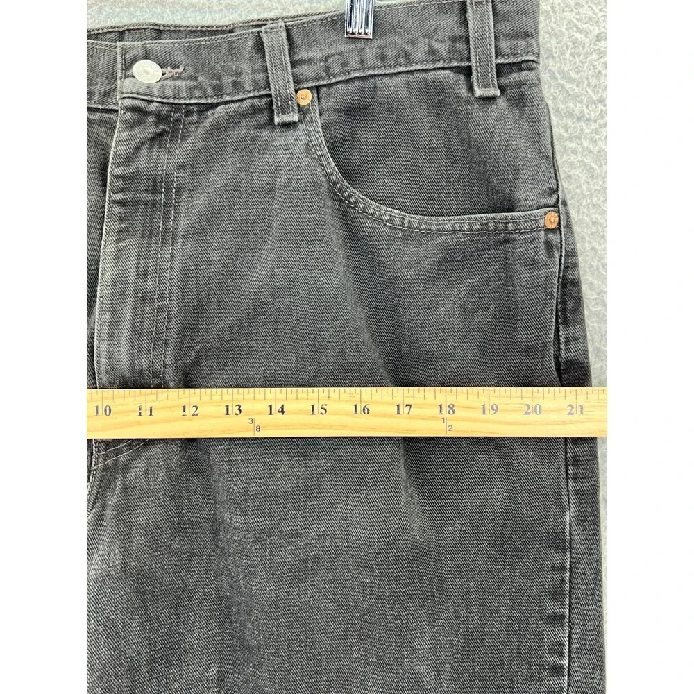 LEVIS 550 Denim Jeans Men 40x30 (37x29 Actual)‎ Relaxed Fit Black Vintage READ